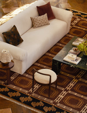 Ozmun Sofa : Ivory Modern Boucle