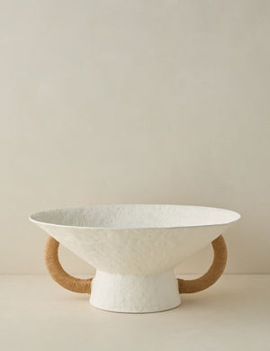 Olea modern decorative pedestal bowl.