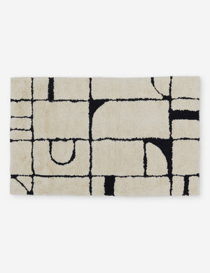 Ottilie modern geometric bath mat