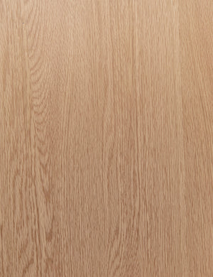 Close up view of the honey oak wood grain of the Raphael sideboard cabinet