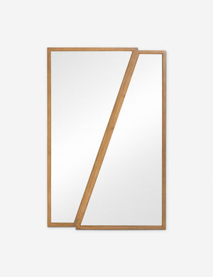 Rima diptych design angled frame wall mirror.