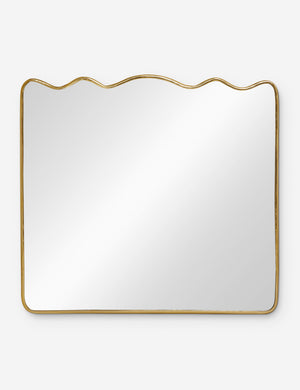 Open Box: Rook Mantel Mirror, Gold, by Sarah Sherman Samuel