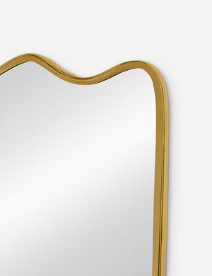 Open Box: Rook Mantel Mirror, Gold, by Sarah Sherman Samuel