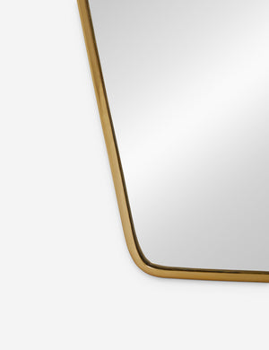 The bottom corner of the Rook golden mirror