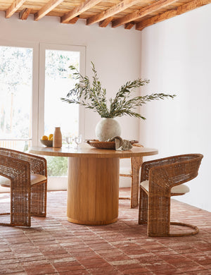 Amado Dining Chair : Natural and Linen Weave