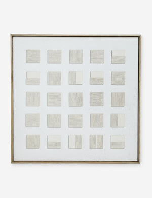 Saldo modern grid framed wall art.