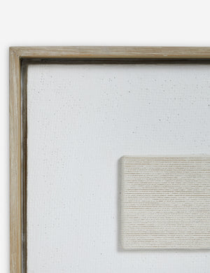 Corner of the Saldo modern grid framed wall art.