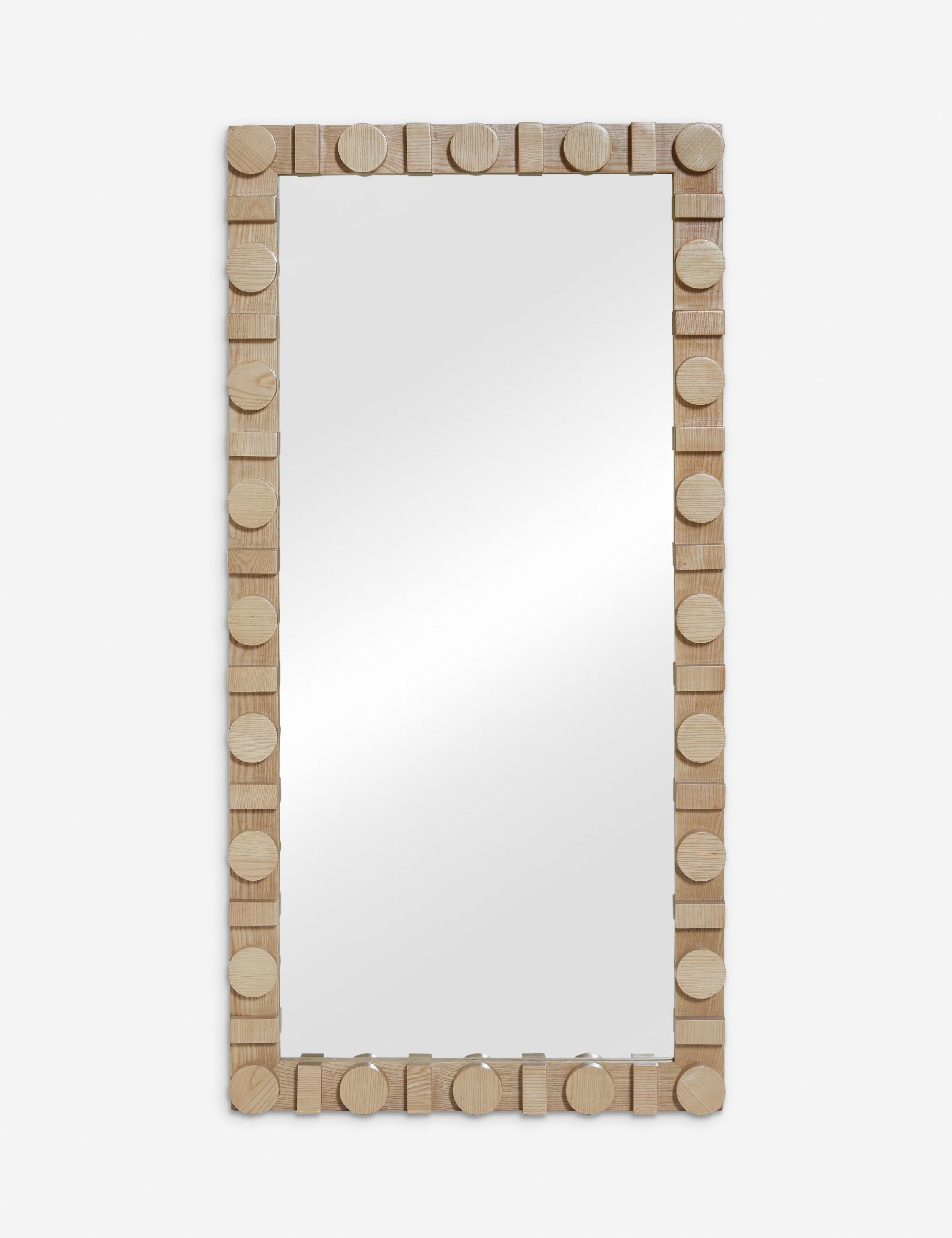 #color::natural | Sorenson full length oak framed mirror in natural.