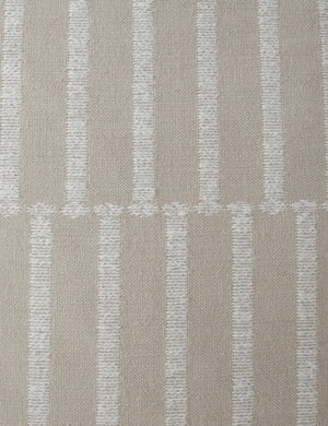 Close up of the Thisbe offset stripe pillow pattern.