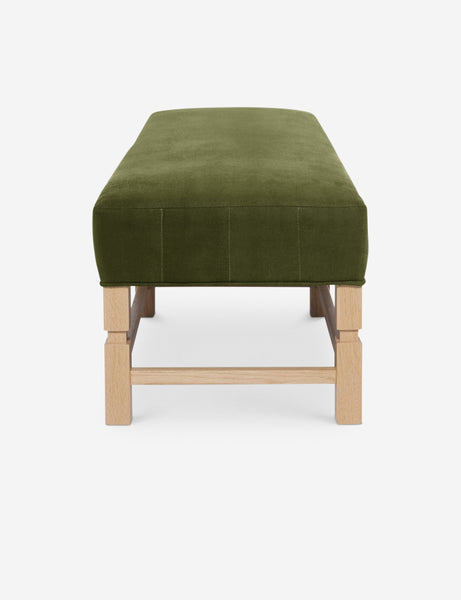 #color::jade | Side of the Ambleside Jade green velvet bench