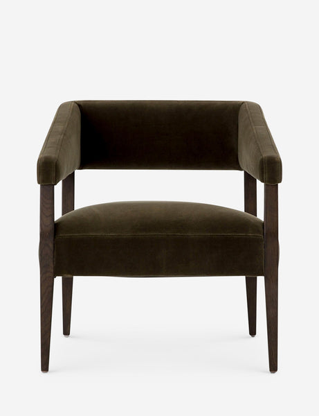 | Lyssa olive velvet accent chair