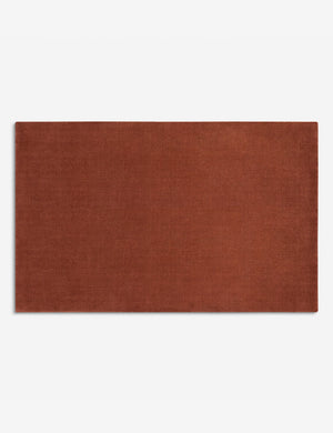 Perenne Hand-Loomed Wool Rug Swatch, Aged Rust