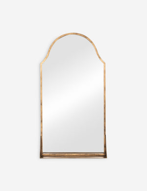 Clare arched wall mirror with shelf