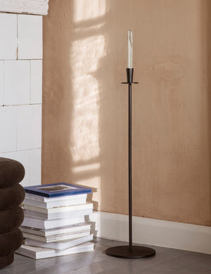 Hoy Casted Candle Holder by Ferm Living : Black / Small