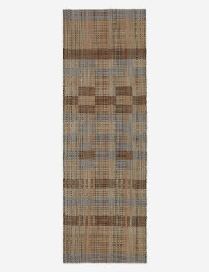 Sorell Handwoven Blend Rug Swatch, Brown and Blue