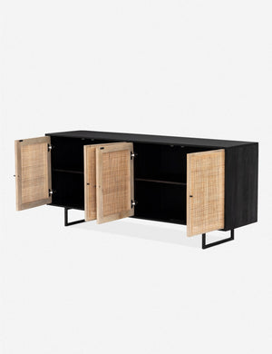 Open Box: Hannah Sideboard, Black and Natural