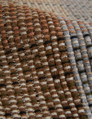 Sorell Handwoven Blend Rug Swatch, Brown and Blue