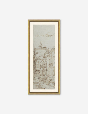 One of the two Da Vinci diptych drawing prints