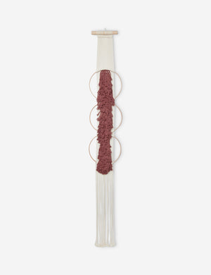 Studio Nom Lwazi brick red woven Wall Hanging by nom