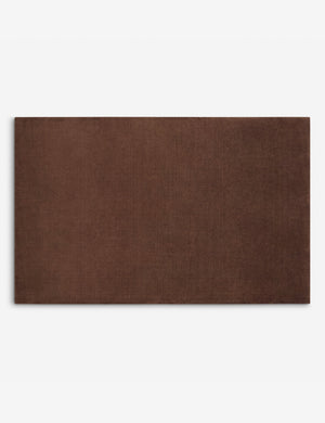 Perenne Hand-Loomed Wool Rug, Chocolate