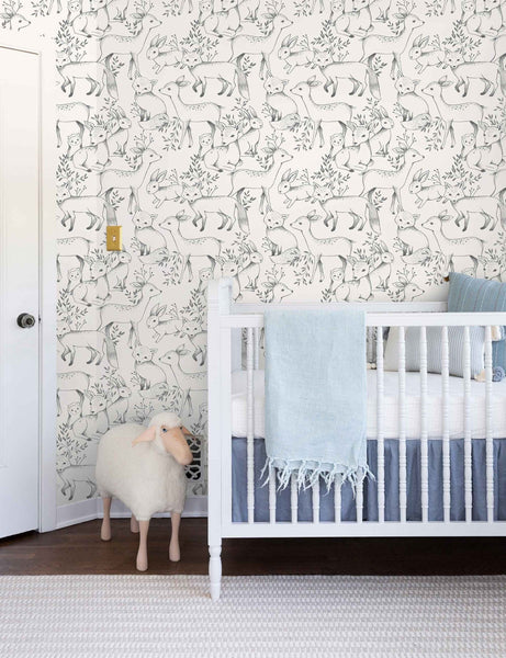 Woodland Wallpaper by Rylee + Cru