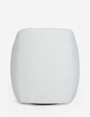 Back of the Tobi Natural swivel linen chair