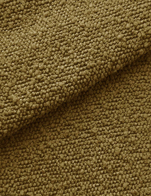 The Ochre Boucle fabric on the Bailee ottoman