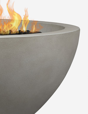 Side of the Benno shade round fire bowl