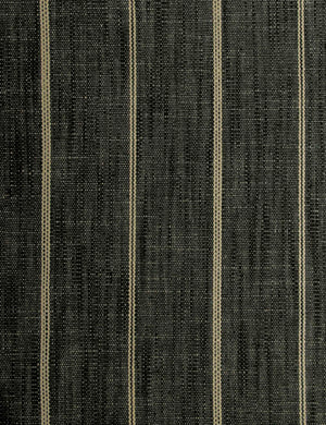 Close up of the fabric on the Clementine Charcoal Stripe Headboard