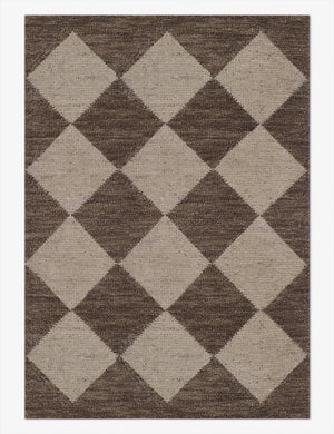 Palau brown rug in its six by nine feet size
