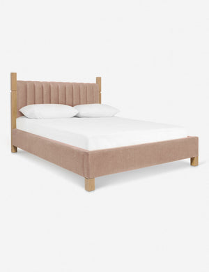 Angled view of the Ambleside Apricot Linen bed