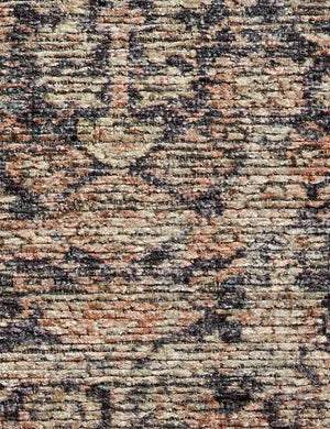 Close-up of the pink and navy distressed pattern on the Billie Rug by Amber Lewis x Loloi