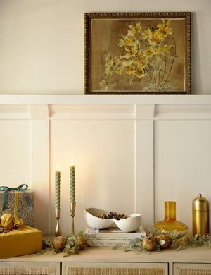 Yellow/Orange Flower with Border Print by Hannah Borger Overbeck : Unframed / 10