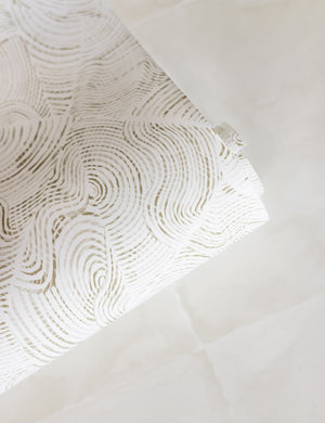 The parma wallpaper rolled up