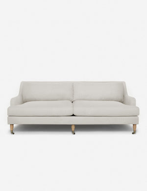 Rivington Taupe Boucle sofa with low, sloping arms by Ginny Macdonald