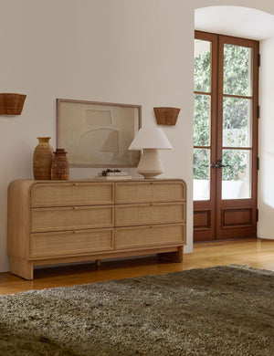 Suzette Wide Dresser : Natural Oak