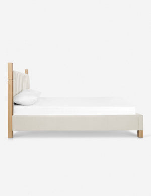 Side of the Ambleside Natural Linen bed
