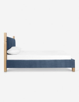 Side of the Ambleside Harbor Blue Velvet bed
