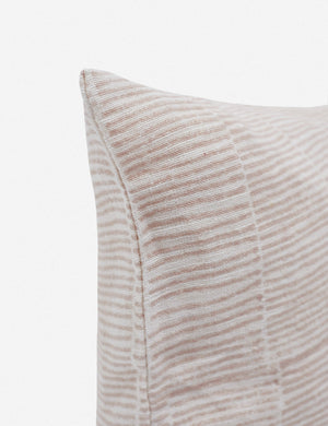 Corner of the claudette blush long lumbar pillow