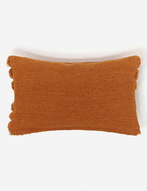 Back of the arches rust lumbar pillow